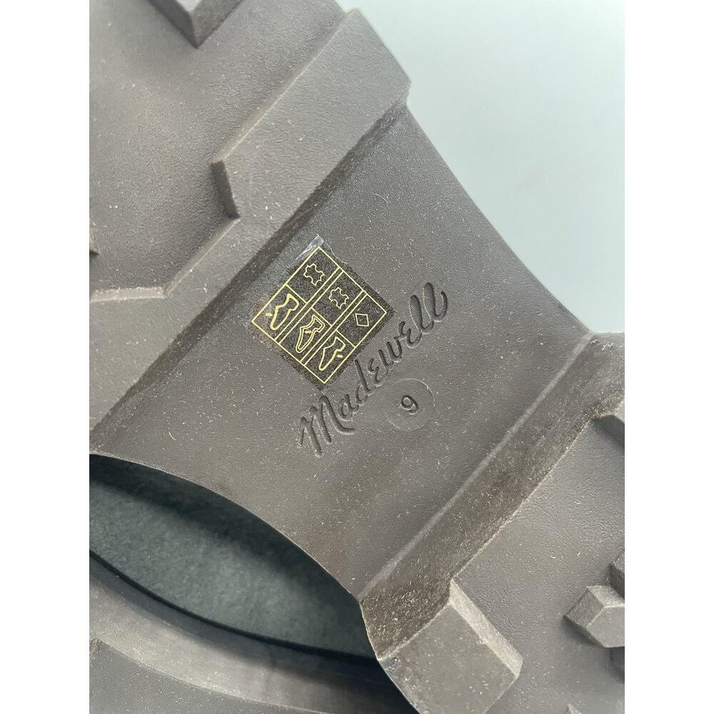 NEW Madewell Boots Womens Sz 9 Gray Wyckoff Chelsea Ankle Suede Lug Sole NN021 - Picture 9 of 9